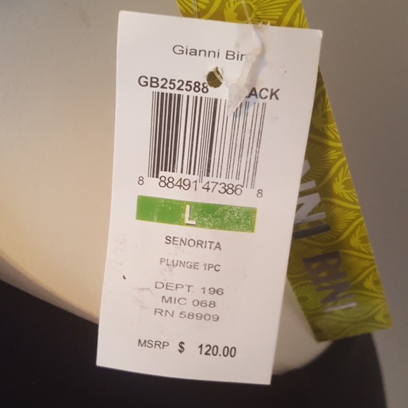 Gianni Bini Senorita plunge one piece swimsuit - Picture 9 of 10